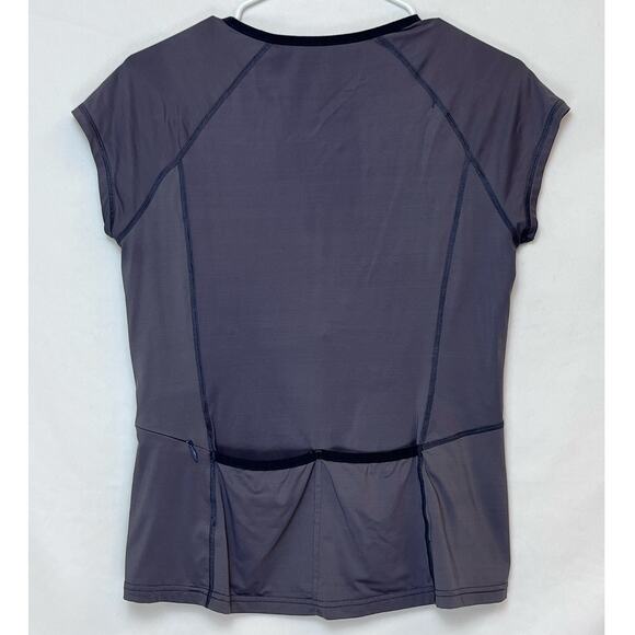 Title Nine Women's Gray 1/4 Zip Cycling Athletic Athleisure Jersey - Size Medium - Picture 2 of 7